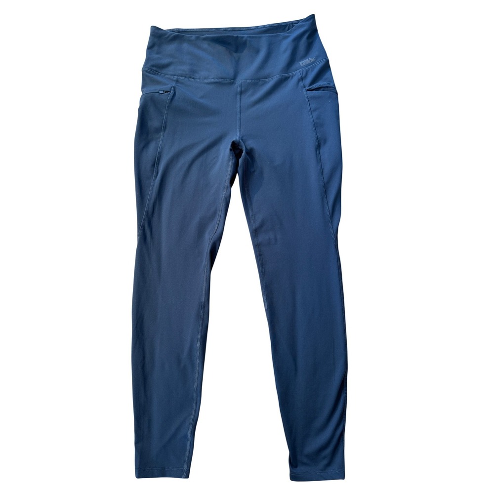 Eddie Bauer Leggings Womens L Navy‎ Blue Trail High Rise Pockets Athletic Hiking